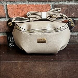 Badgley Mischka Taupe Crossbody Bag